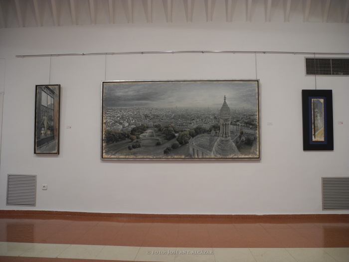 Vista parcial de la exposición de José R. Jiménez en Tomelloso